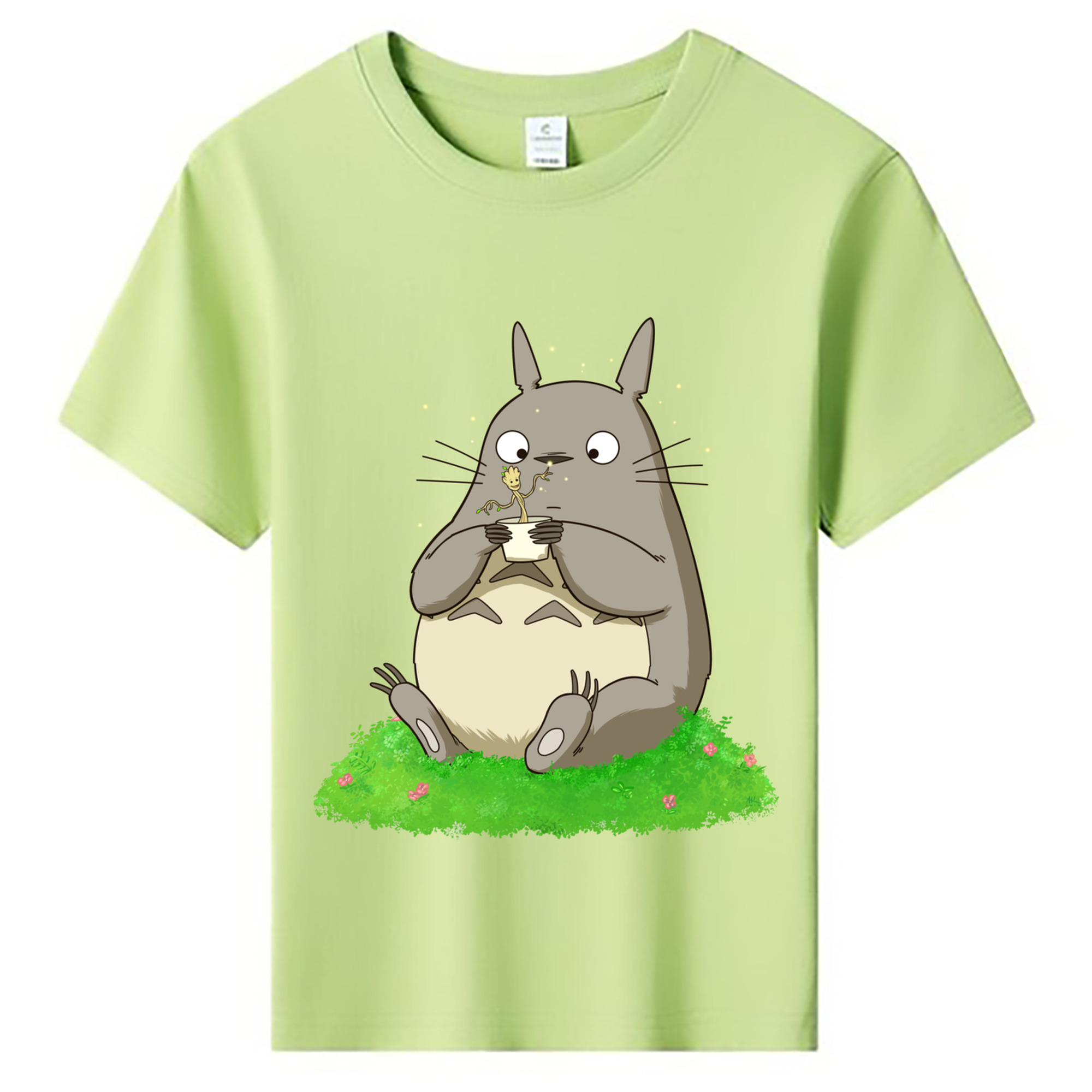 （画像用） となりのトトロ 草壁メイ 草壁サツキ My Neighbor Totoro Satsuki Kusakabe Mei Kusakabe 綿100％キッズTシャツ（フロントプリント）